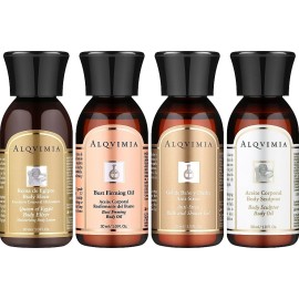 Alqvimia Supreme Beauty & Spa Experience Wellness-Set: Entspannendes Lavendel-Körperöl 30 ml + Natural Fitness Körperöl 30 ml + 