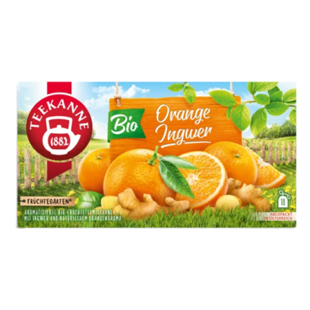 Teekanne Bio Orange Ginger 18 tea bags