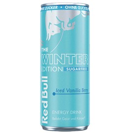 Red Bull Winter Edition Iced Vanilla Berry Sugarfree Energy Drink 250 ml / 8.4 fl oz