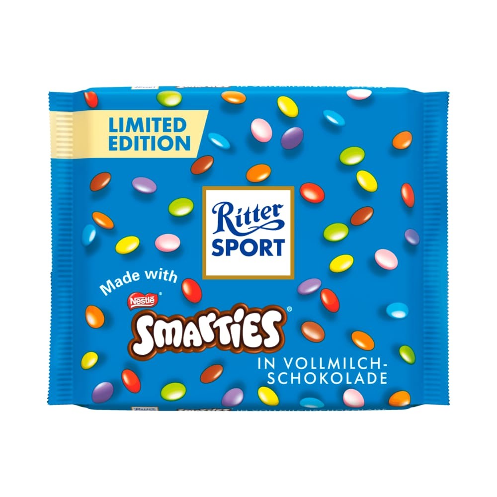 Ritter Sport Smarties Milk Chocolate 100 g / 3.5 oz