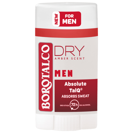 Borotalco Men Dry Amber Scent Deodorant Stick 40 ml / 1.3 fl oz