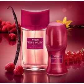 Avon Zarter Moschus Delice Samtige Beeren Eau de Toilette 50 ml + Deo-Roll-On 50 ml