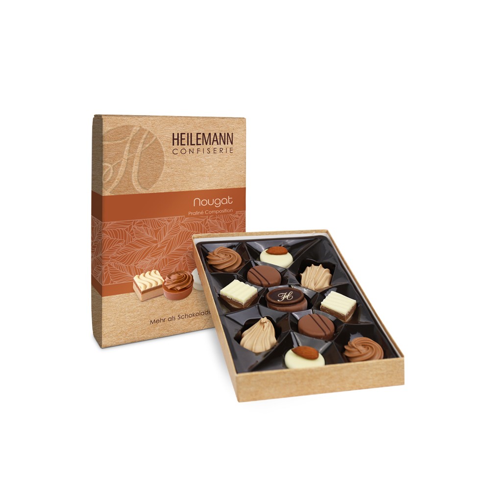 Heilemann Nougat-Pralinés Zusammensetzung 125 g / 4,4 oz