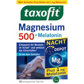 taxofit Magnesium Night 500 + Melatonin Tablets 30 pcs 47.9 g / 0.32 oz
