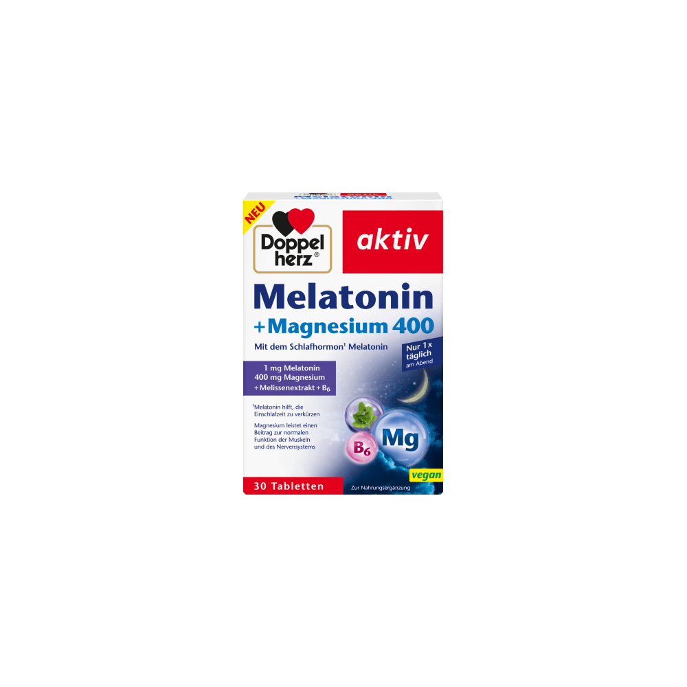 Doppelherz Melatonin + Magnesium 400 30 tablets 39 g / 1.38 oz