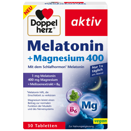 Doppelherz Melatonin + Magnesium 400 30 tablets 39 g / 1.38 oz