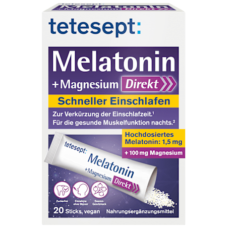 tetesept Melatonin Magnesium Direct Sticks 20 pieces 36 g / 1.27 oz