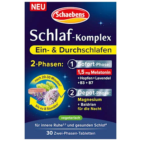 Schaebens Sleep Complex Tablets 30 St 34 g / 1.20 oz