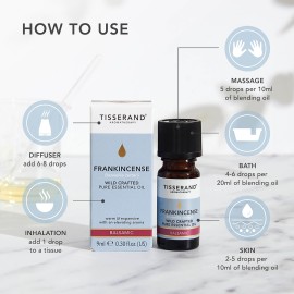 Tisserand Frankincense Wild Crafted Pure Essential Oil 9 ml / 0.30 fl oz