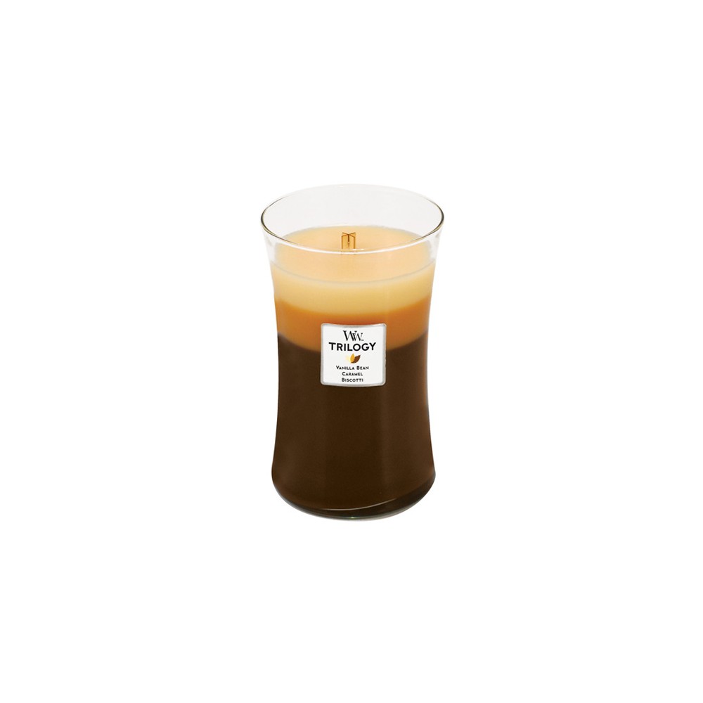 WoodWick Café Sweets scented candle with wooden wick 609,5 g