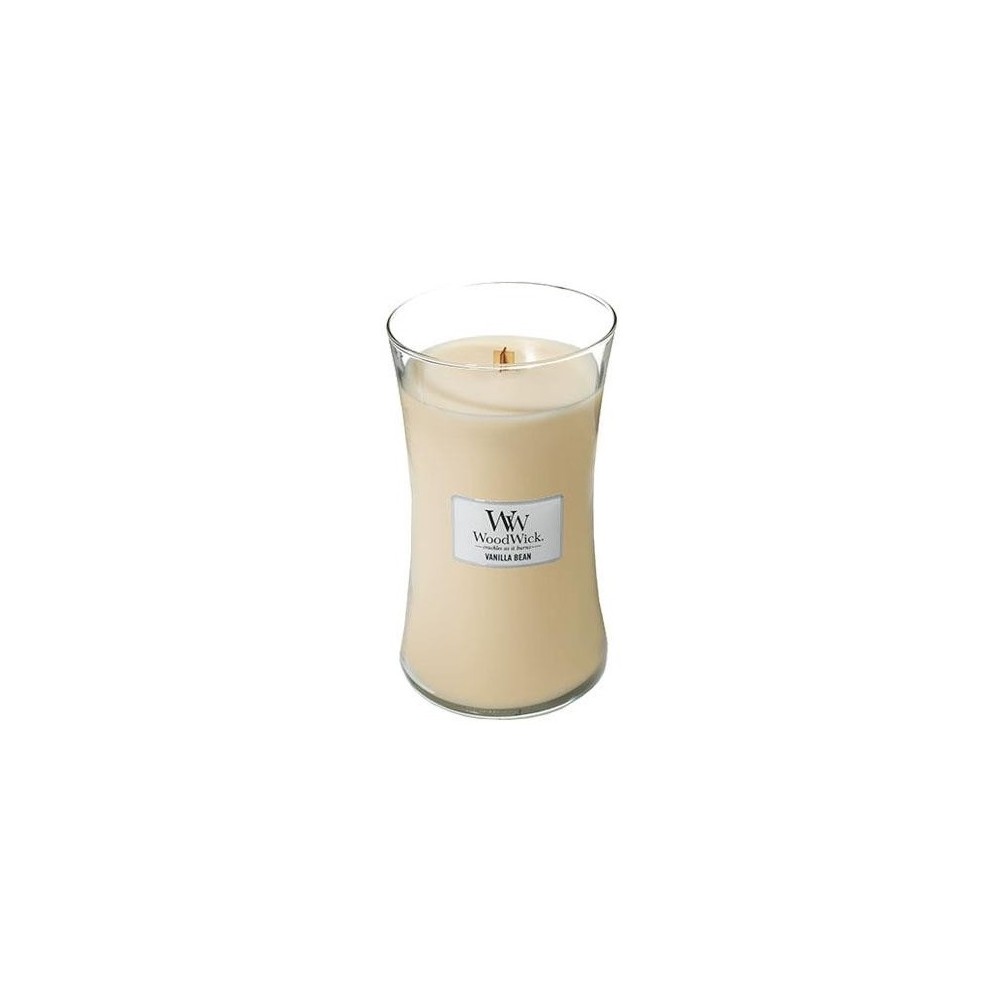 WoodWick Vanilla Bean scented candle with wooden wick 609,5 g