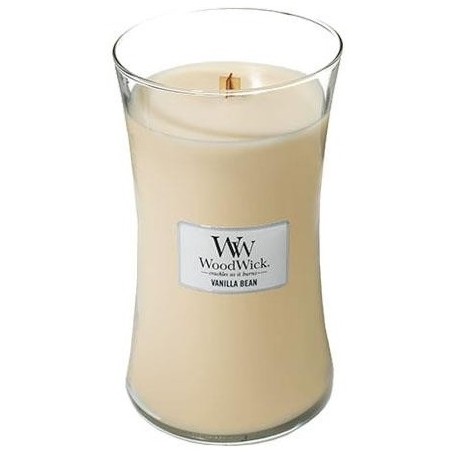 WoodWick Vanilla Bean scented candle with wooden wick 609,5 g