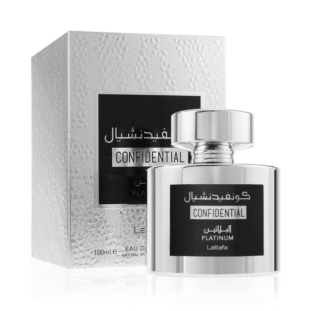 Lattafa Confidential Platinum Eau De Parfum 100 Ml / 3.4 Fl Oz