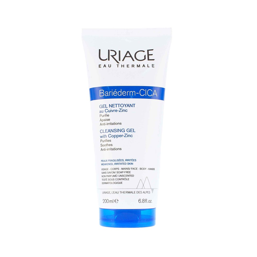 Uriage Bariéderm CICA Cleansing Gel with Cu-Zn 200ml