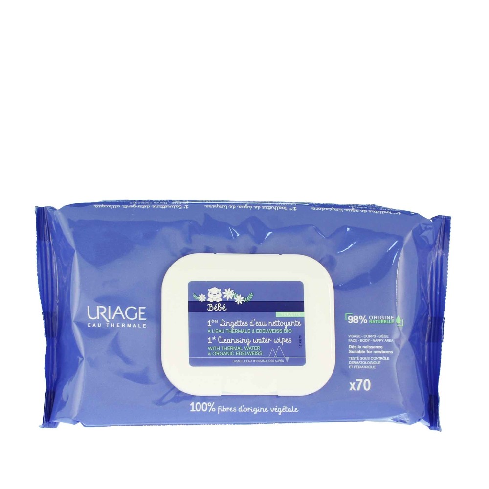 URIAGE Bébé 1st Cleansing Wipes K 70pcs