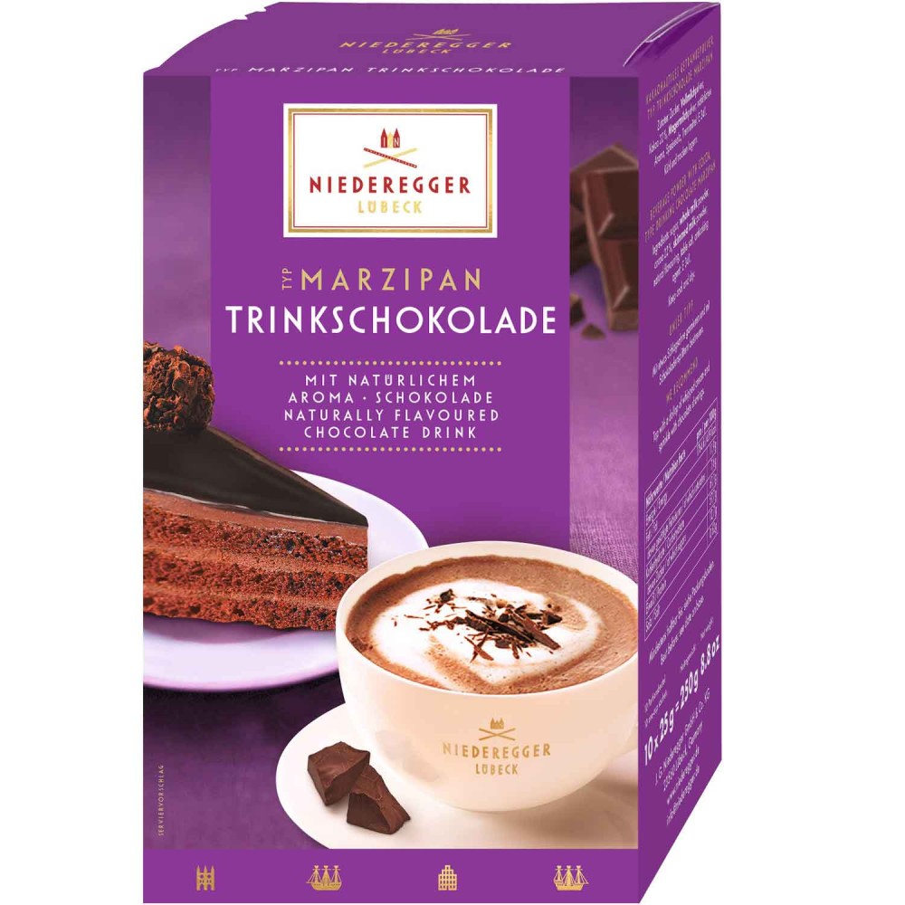 Niederegger Marzipan Trinkschokolade 10 x 25 g / 250 g