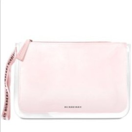 Burberry, Textile Makeup Bag, Pink
