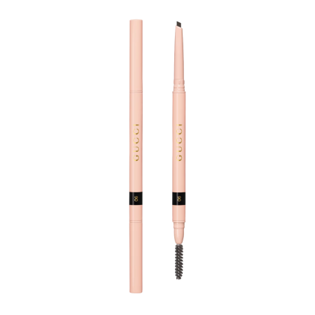 Gucci, Stylo A Sourcils, Waterproof, Double-Ended, Eyebrow Cream Pencil, 06, Noir, 0.09 g