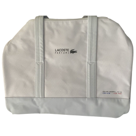 Lacoste, Eau de Lacoste L.12.12, Polyester, Textile Bag, Weekend Bag, White, Unisex, 16 x 10 x 10 inch