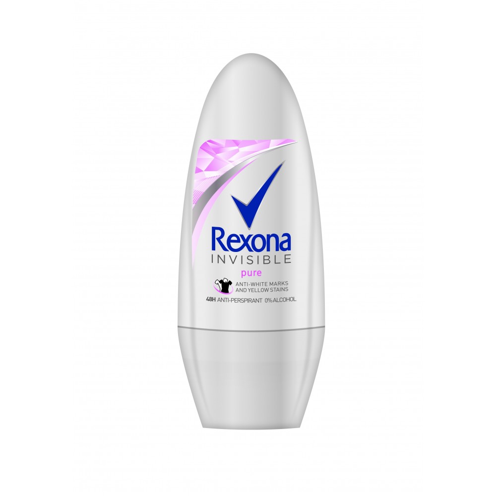 Rexona Invisible Pure Antitranspirant Roll-On 50 ml / 1,7 oz
