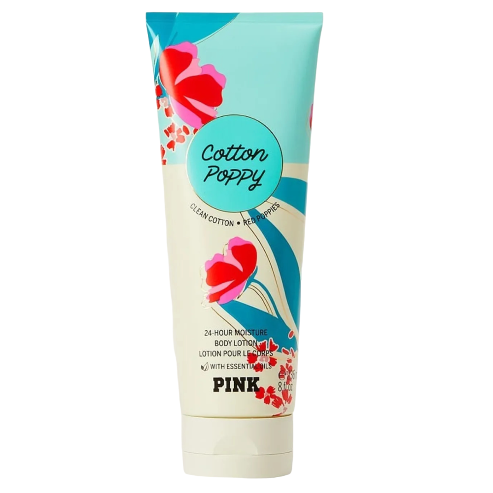 Victoria's Secret, Cotton Poppy Pink, Hydrating, Day & Night, Body Lotion, 236 ml