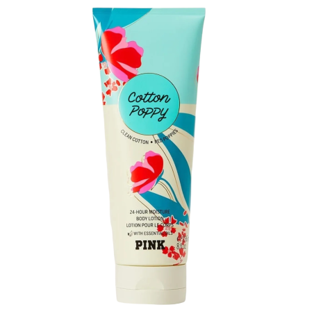 Victoria's Secret, Cotton Poppy Pink, Hydrating, Day & Night, Body Lotion, 236 ml
