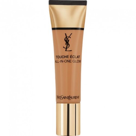 Yves Saint Laurent, Touche Eclat All-In-One Glow, Natural Medium Coverage, Liquid Foundation, B 70, Mocha, SPF 23, 30 ml