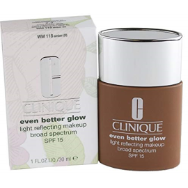 Clinique, Even Better Glow, Light Reflecting, Liquid Foundation, WN 118, Amber, SPF 15, 30 ml