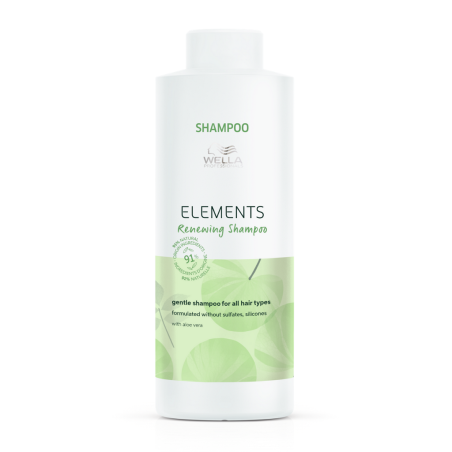 Wella Professionals, Elements Renewing, Silicone Free, Hair Shampoo, For Shine & Softness, 1000 ml