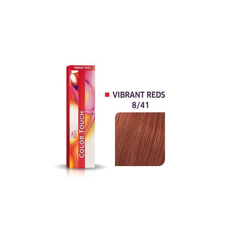 Wella Professionals, Color Touch, Ammonia-Free, Semi-Permanent Hair Dye, 8/41 Light Blonde Ash Red, 60 ml