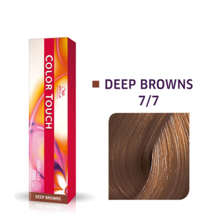 Wella Professionals, Color Touch, Ammonia-Free, Semi-Permanent Hair Dye, 7/7 Medium Chestnut Blond, 60 ml
