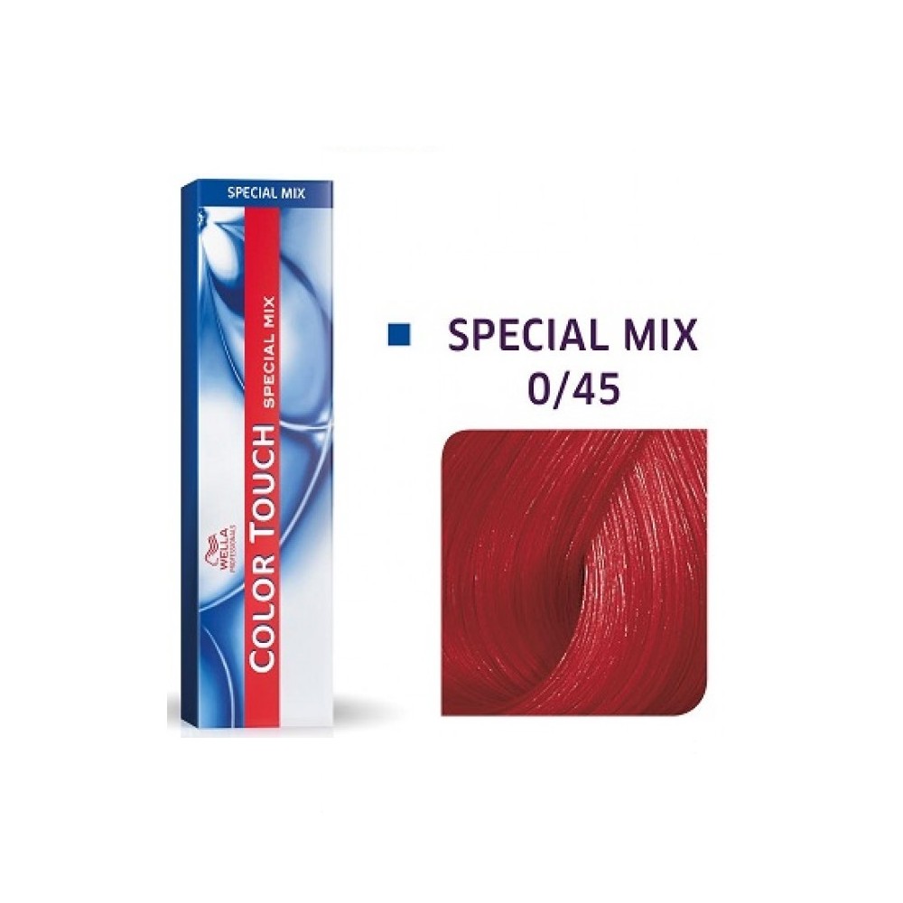 Wella Professionals, Color Touch Special Mix, Ammonia-Free, Semi-Permanent Hair Dye, 0/45 Red Mahogany, 60 ml