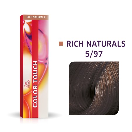 Wella Professionals, Color Touch, Ammonia-Free, Semi-Permanent Hair Dye, 5/97 Light Chestnut Brown Pearl, 60 ml