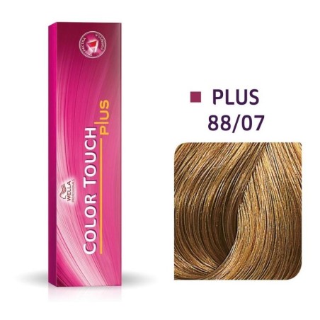 Wella Professionals, Color Touch Plus, Ammonia-Free, Semi-Permanent Hair Dye, 88/07 Light Blonde Natural Intense Chestnut, 60 ml