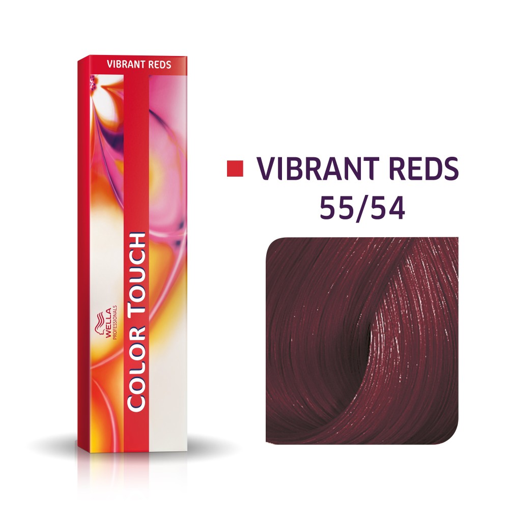 Wella Professionals, Color Touch, Ammonia-Free, Semi-Permanent Hair Dye, 55/54 Light Intense Mahogany Red Brown, 60 ml