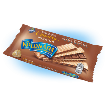 Opavia Traditionelle Oplatky Premium / Traditionelle Waffeln Premium Kolonada mit Schokoladenriegel-Füllung 92 g