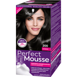 Schwarzkopf Perfect Mousse Permanente Haarfarbe 200 Schwarz