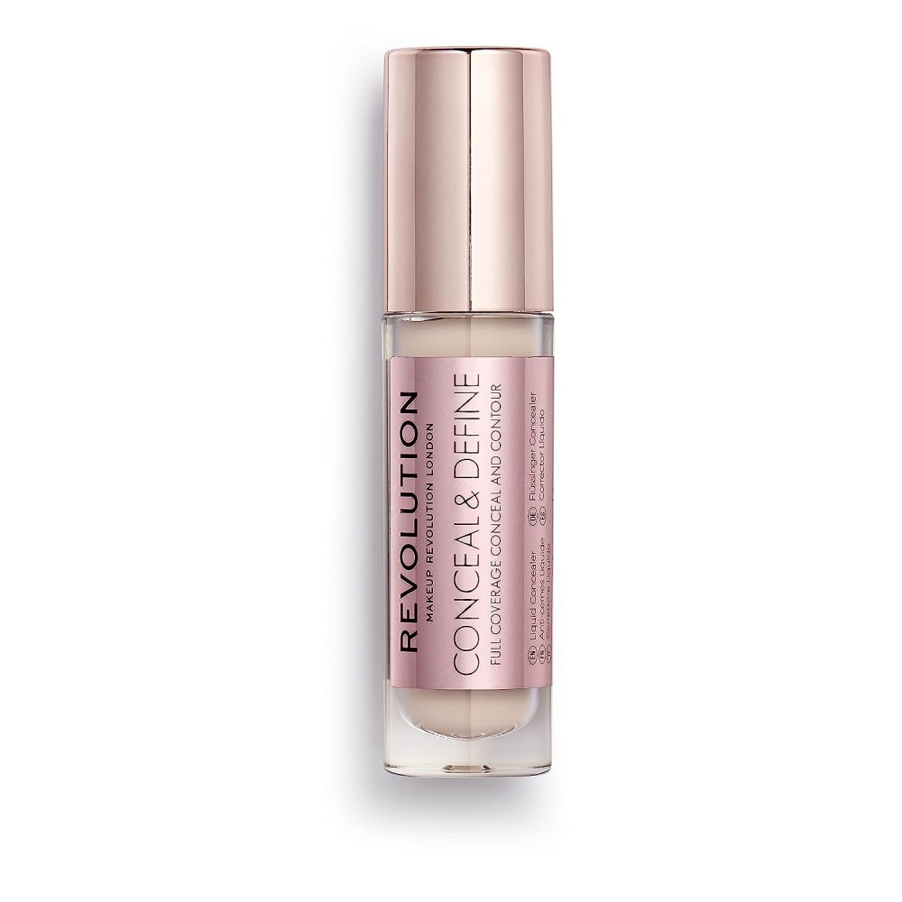 Makeup Revolution, Conceal & Define, Corrective, Liquid Concealer, C5, 4 g