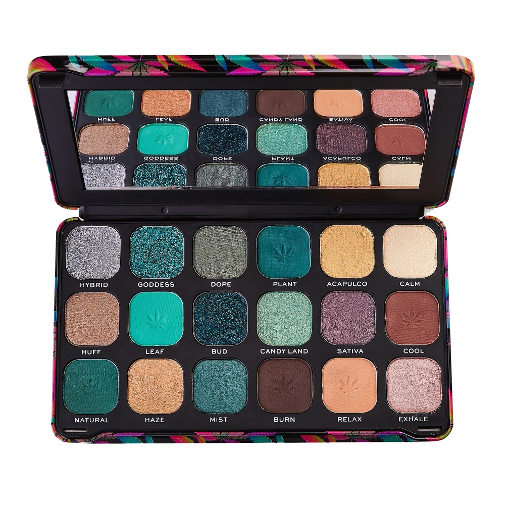 Makeup Revolution, Forever Flawless, Eyeshadow Palette, Chilled, 18 Shades, 19.8 g