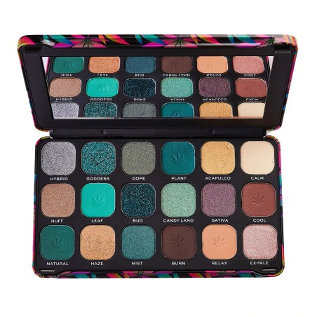 Makeup Revolution, Forever Flawless, Eyeshadow Palette, Chilled, 18 Shades, 19.8 g