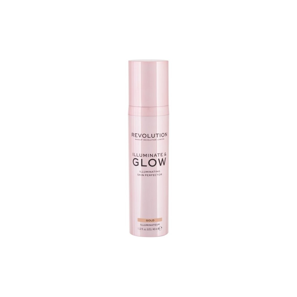 Makeup Revolution, Glow & lluminate, Liquid Highlighter, Gold, For Face, 40 ml