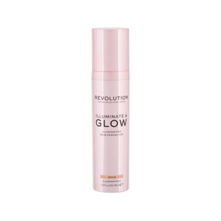 Makeup Revolution, Glow & lluminate, Liquid Highlighter, Gold, For Face, 40 ml