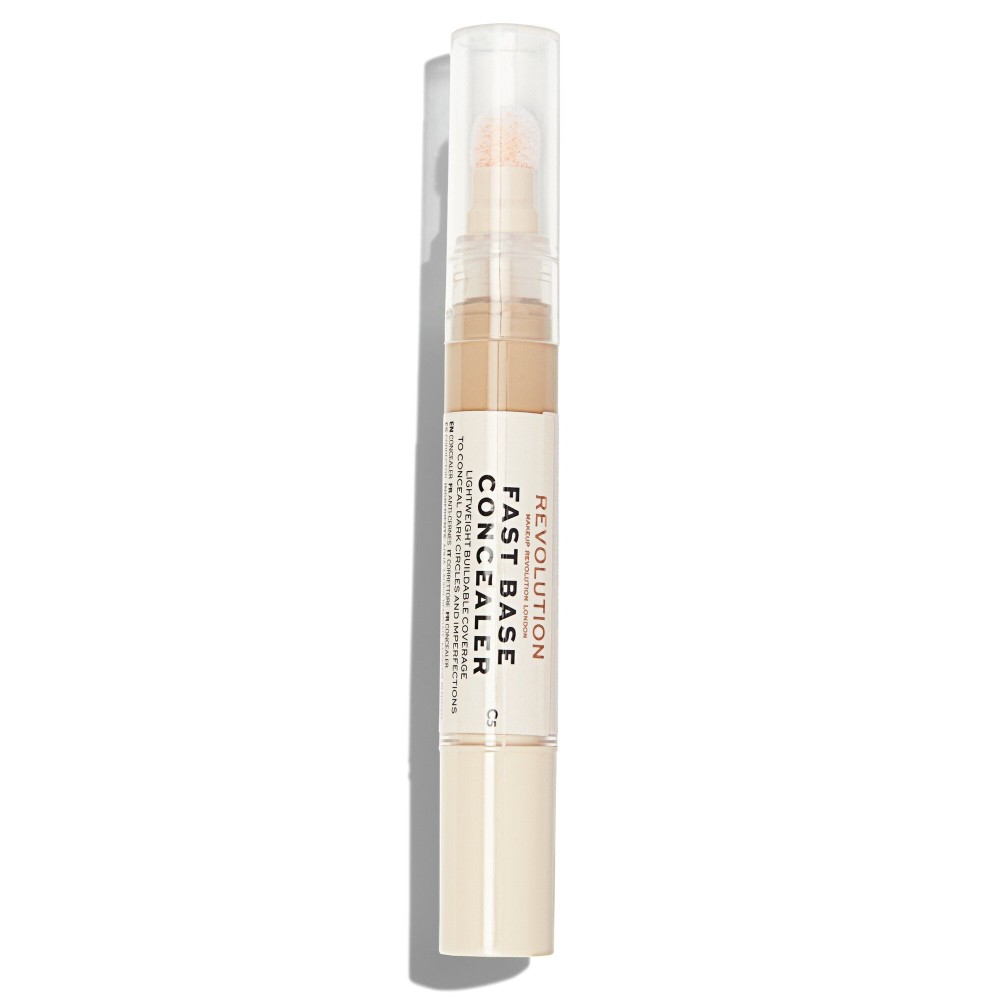 Makeup Revolution, Fast Base Concelear, Under-Eye Concealer Pen, C 5, 4.5 ml