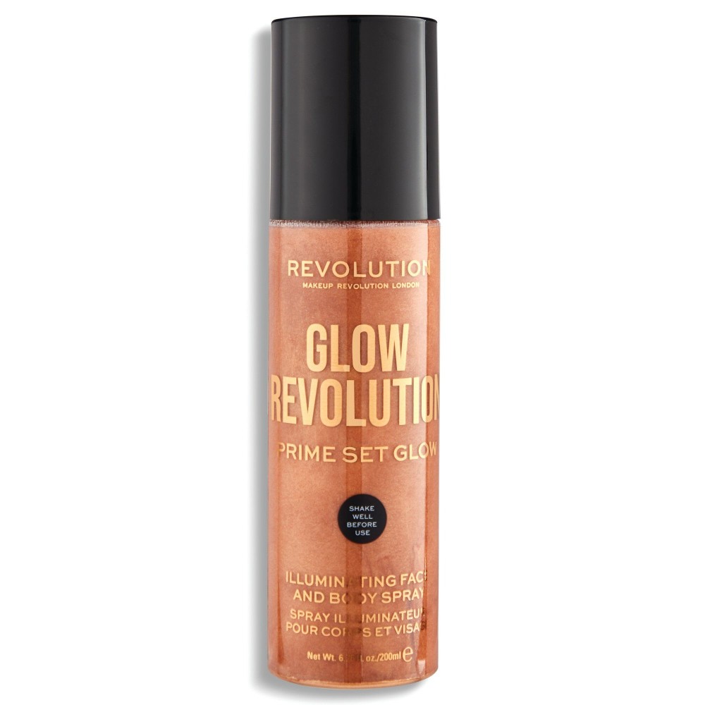 Makeup Revolution, Glow Revolution, Vegan, Illuminating, Spray, For Face & Body, 200 ml
