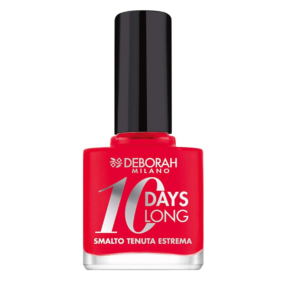 Deborah, 10 Days Long, Nail Polish, EN870, Coral Red, 11 ml