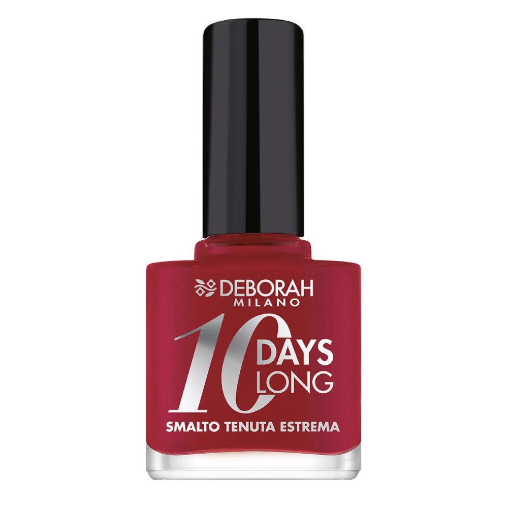 Deborah, 10 Days Long, Nail Polish, 886, Vintage Red, 11 ml