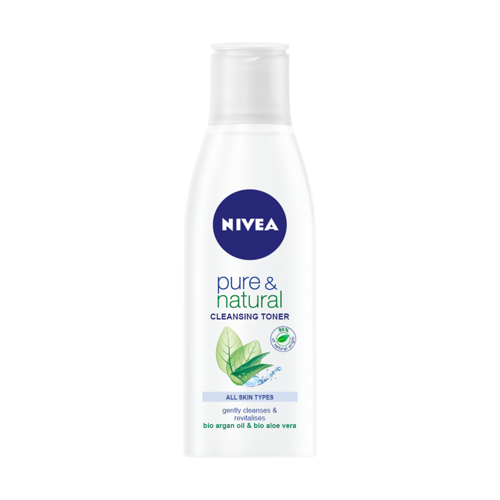 Nivea Pure & Natural Reinigungstoner für alle Hauttypen 200 ml / 6,8 fl oz