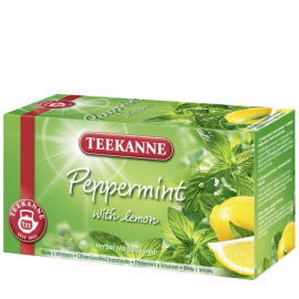 Teekanne Pfefferminze mit Zitrone