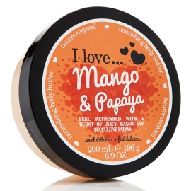 I Love, Mango & Papaya, Hydrating, Body Butter, 200 ml