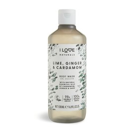 I Love, Naturals Collection, Vegan, Lime, Ginger & Cardamom, Hydrating, Shower Gel, For All Skin Types, 500 ml